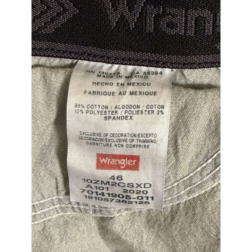 Wrangler Authentics Mens Denim Shorts Blue 46 10ZM2CSXD Stretch Regular Fit